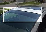 TRUE LINE Automotive Premium Nano Cerámica Parabrisas Delantero Tinte Tira - Visera universal de corte áspero - Reducción de calor superior - Tira de tinte para parabrisas delantero